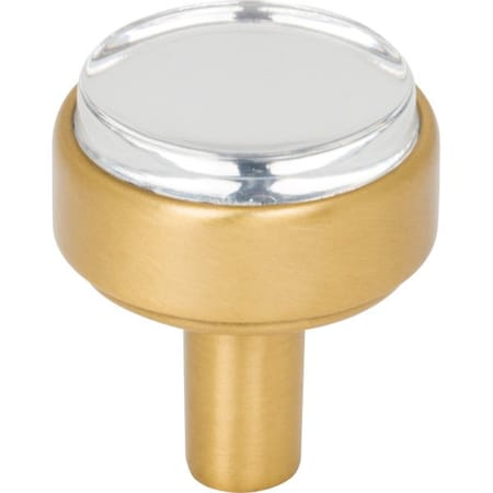 1-1/8 Diameter Brushed Gold Carmen Cabinet Knob